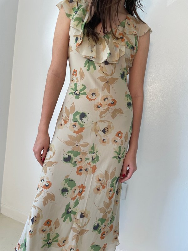 knee length dresses for ladies Polo Ralph Lauren Lisi Floral-Embroidered Midi Dress  DGFOutlet