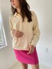 Vintage Horizons Vintage merino ribbed sweater - Cream - Thumbnail 2