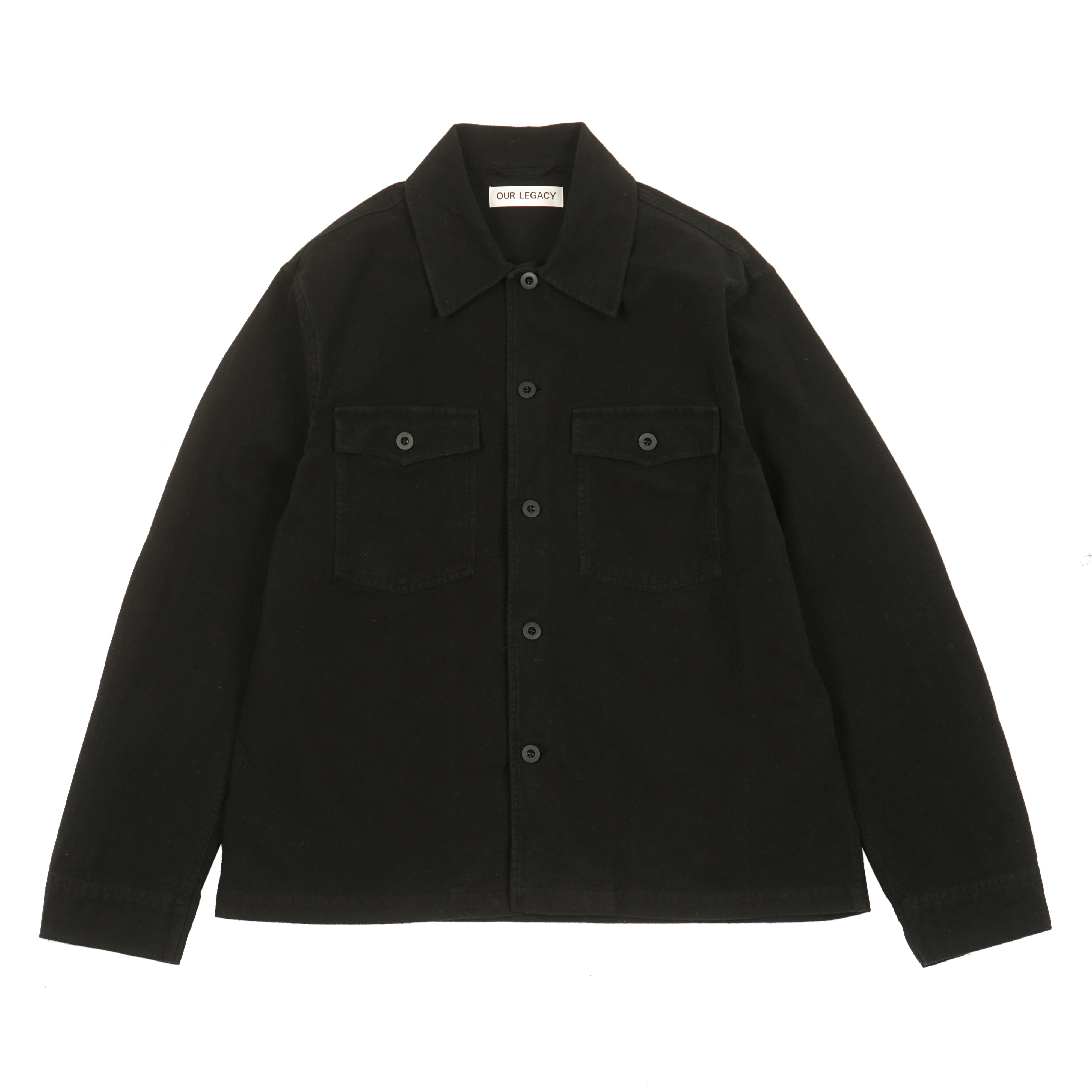 Our Legacy Brushed Cotton Evening Coach Jacket - Black | Garmentory
