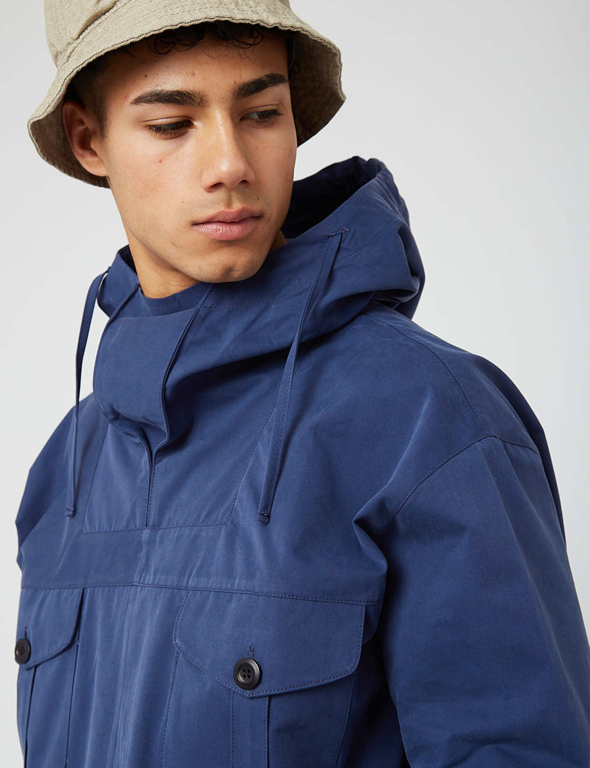 Nigel Cabourn British Army Smock (Poplin) - Navy Blue