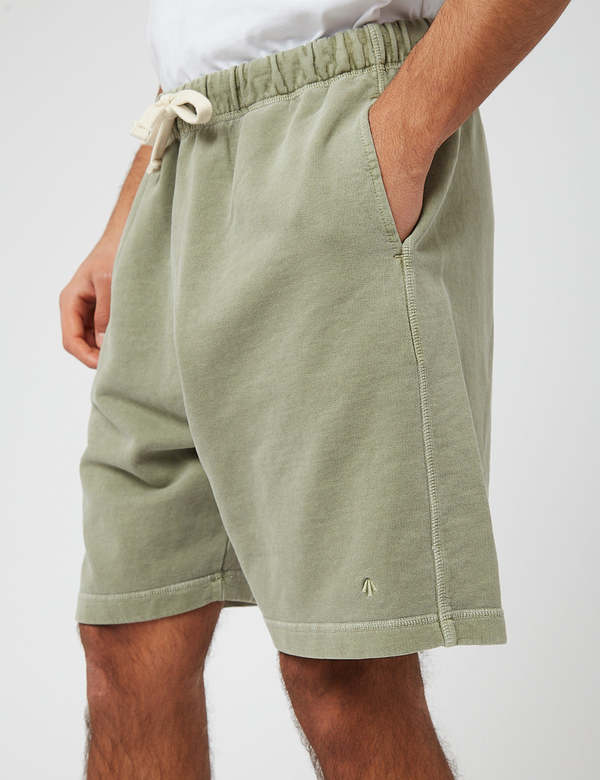 Nigel Cabourn Embroidered Arrow Shorts (Heavy Fleece) - US Army