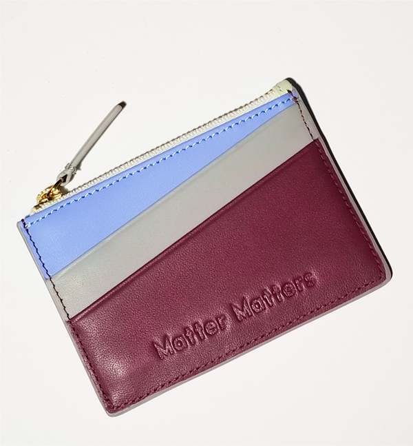 MATTER MATTERS Good Enough Zipped Card Holder WALLET - Burgundy