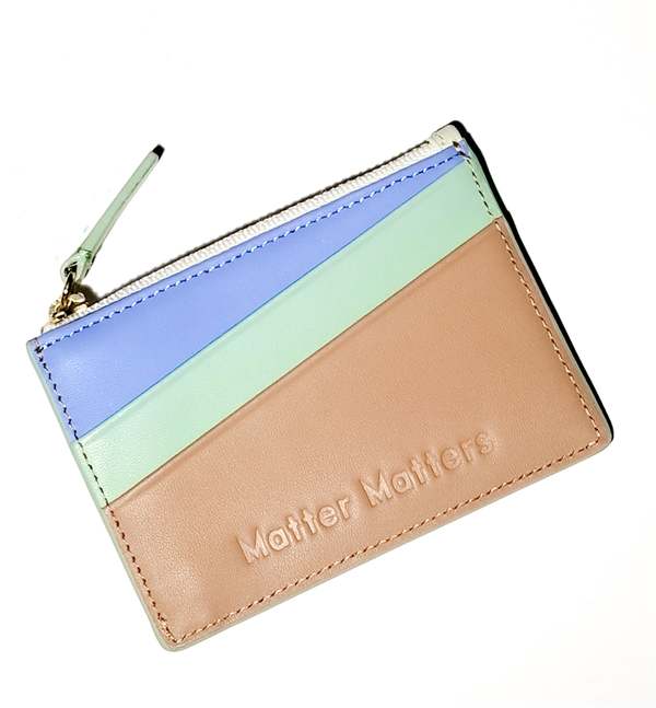MATTER MATTERS Good Enough Zipped Card Holder WALLET - Warm Brown