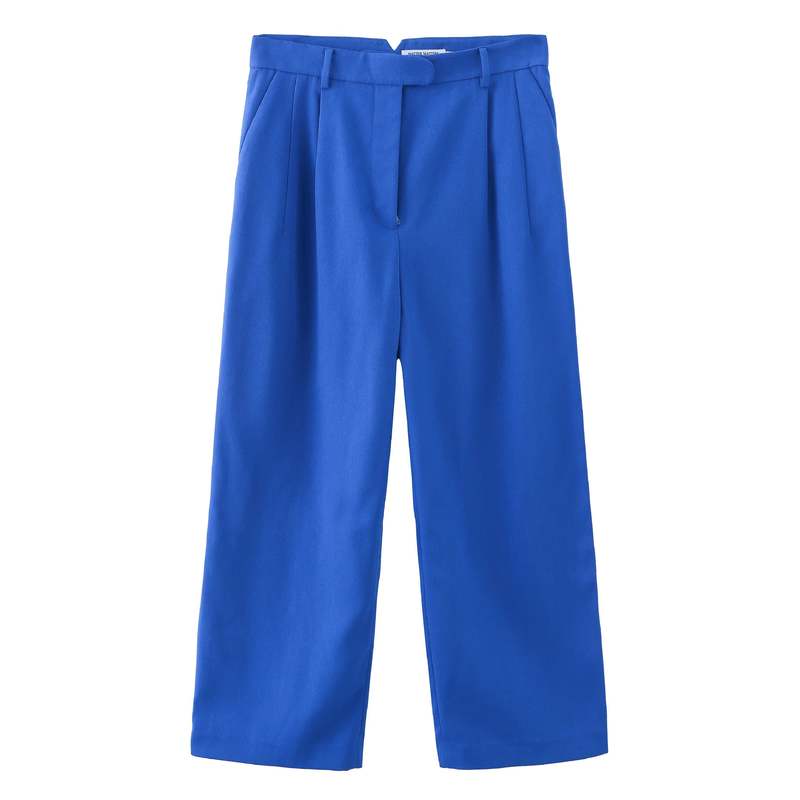 MATTER MATTERS 'HELLO' / Wide-leg Boyfriend Pants - Ultramarine
