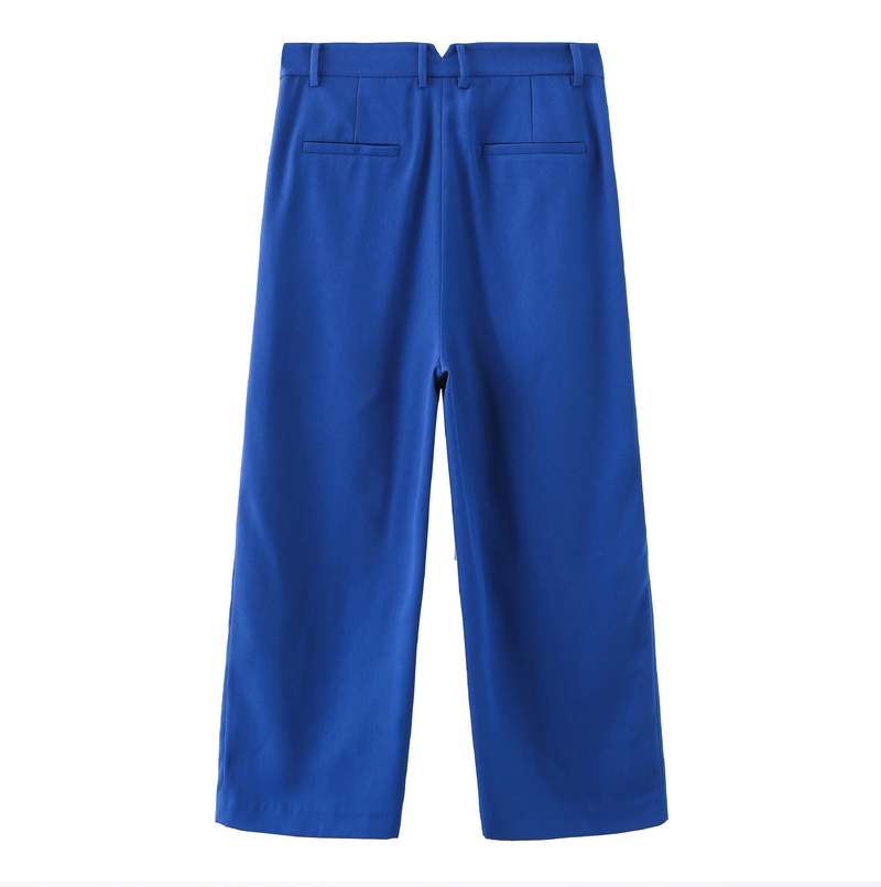 MATTER MATTERS 'HELLO' / Wide-leg Boyfriend Pants - Ultramarine