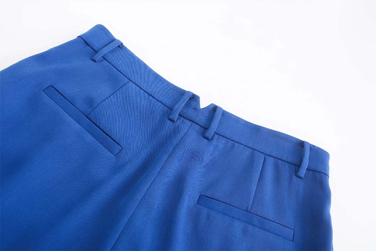 MATTER MATTERS 'HELLO' / Wide-leg Boyfriend Pants - Ultramarine - Image 6 of 9