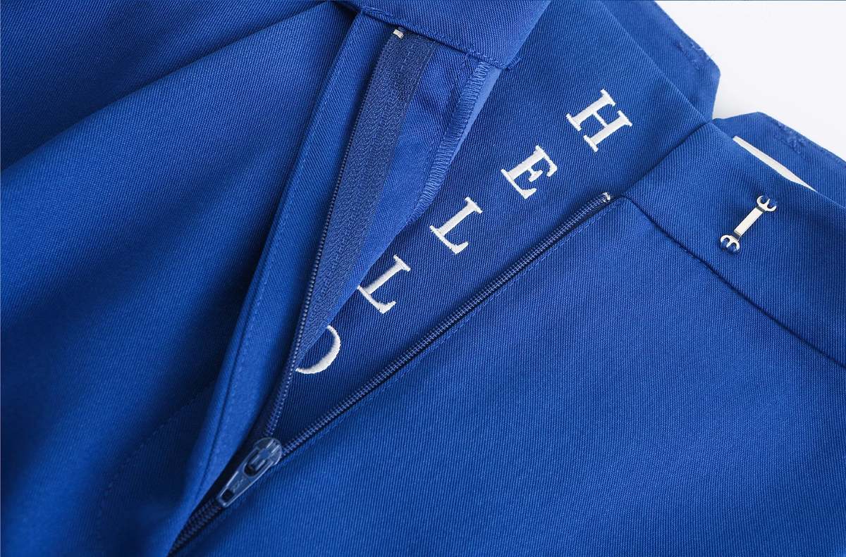 MATTER MATTERS 'HELLO' / Wide-leg Boyfriend Pants - Ultramarine - Image 8 of 9