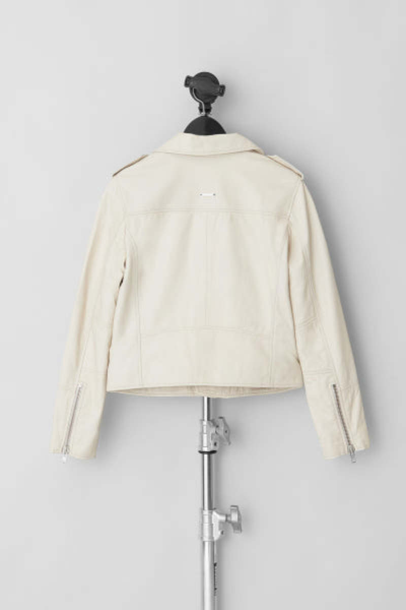 DEADWOOD JOAN LEATHER JACKET - Off White
