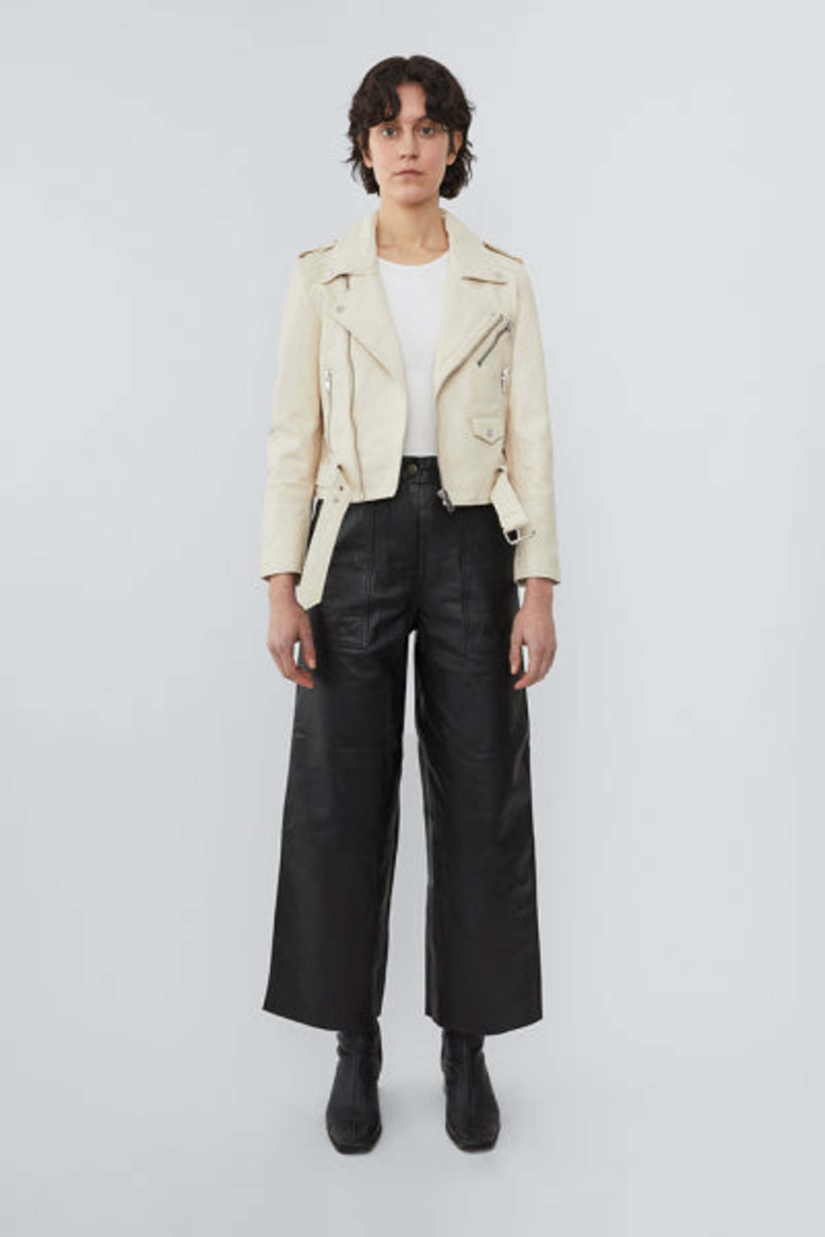 DEADWOOD JOAN LEATHER JACKET - Off White - Image 4 of 4