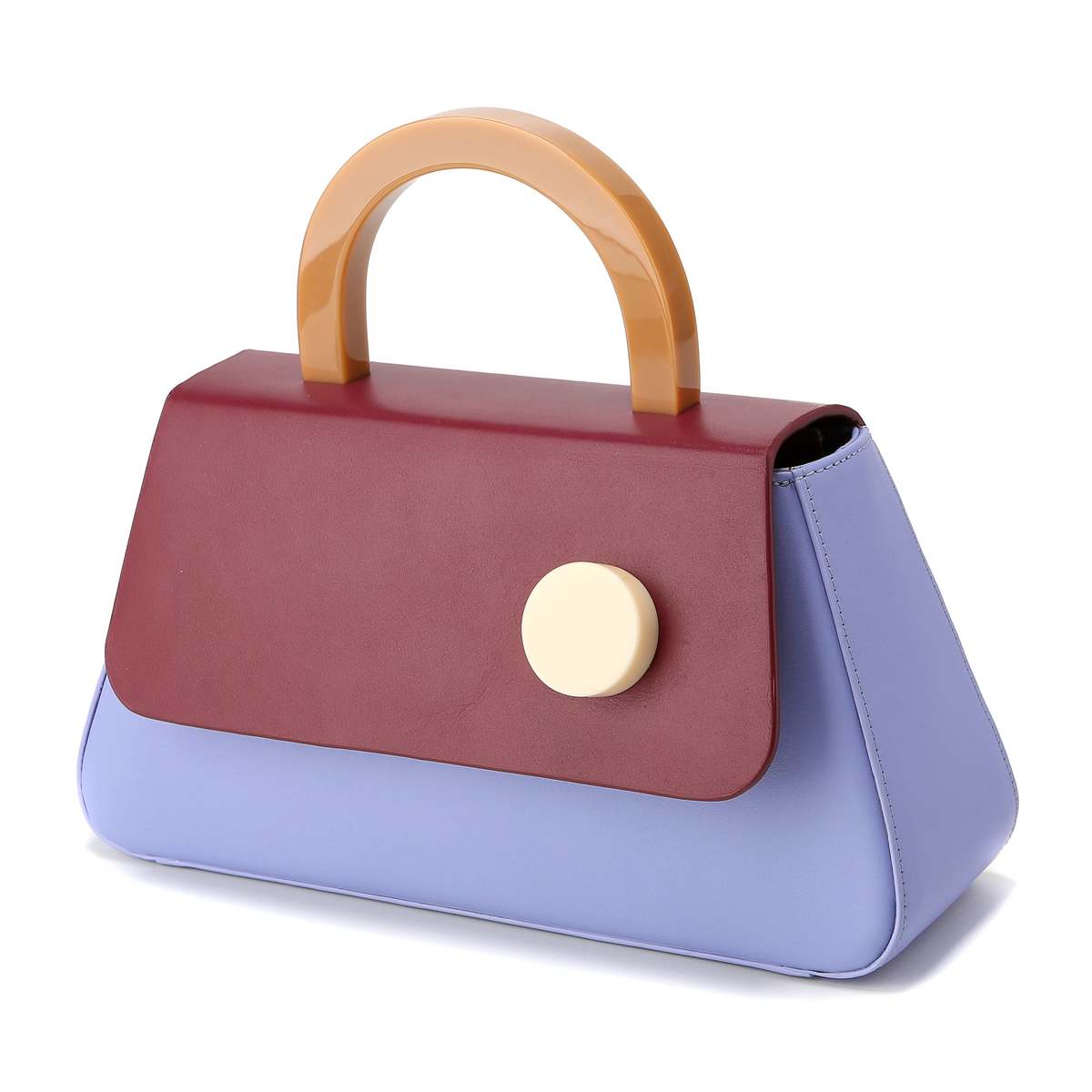 MATTER MATTERS Alice Flap Bag with Strap - Burgundy | Garmentory