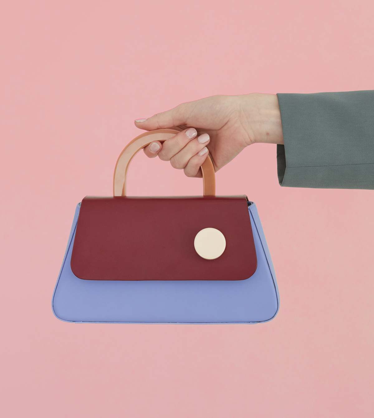 MATTER MATTERS Alice Flap Bag with Strap - Burgundy | Garmentory