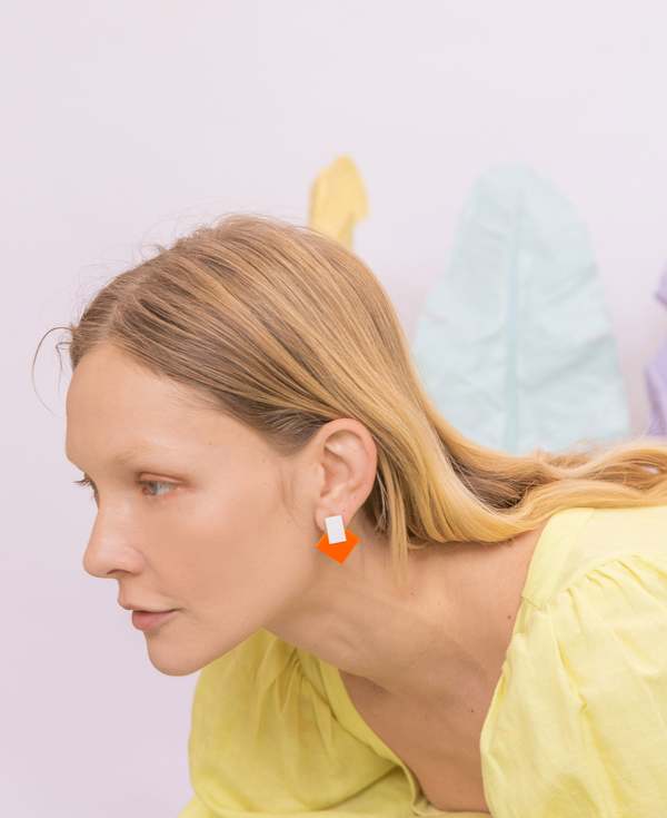 MATTER MATTERS Boha Studs - Orange