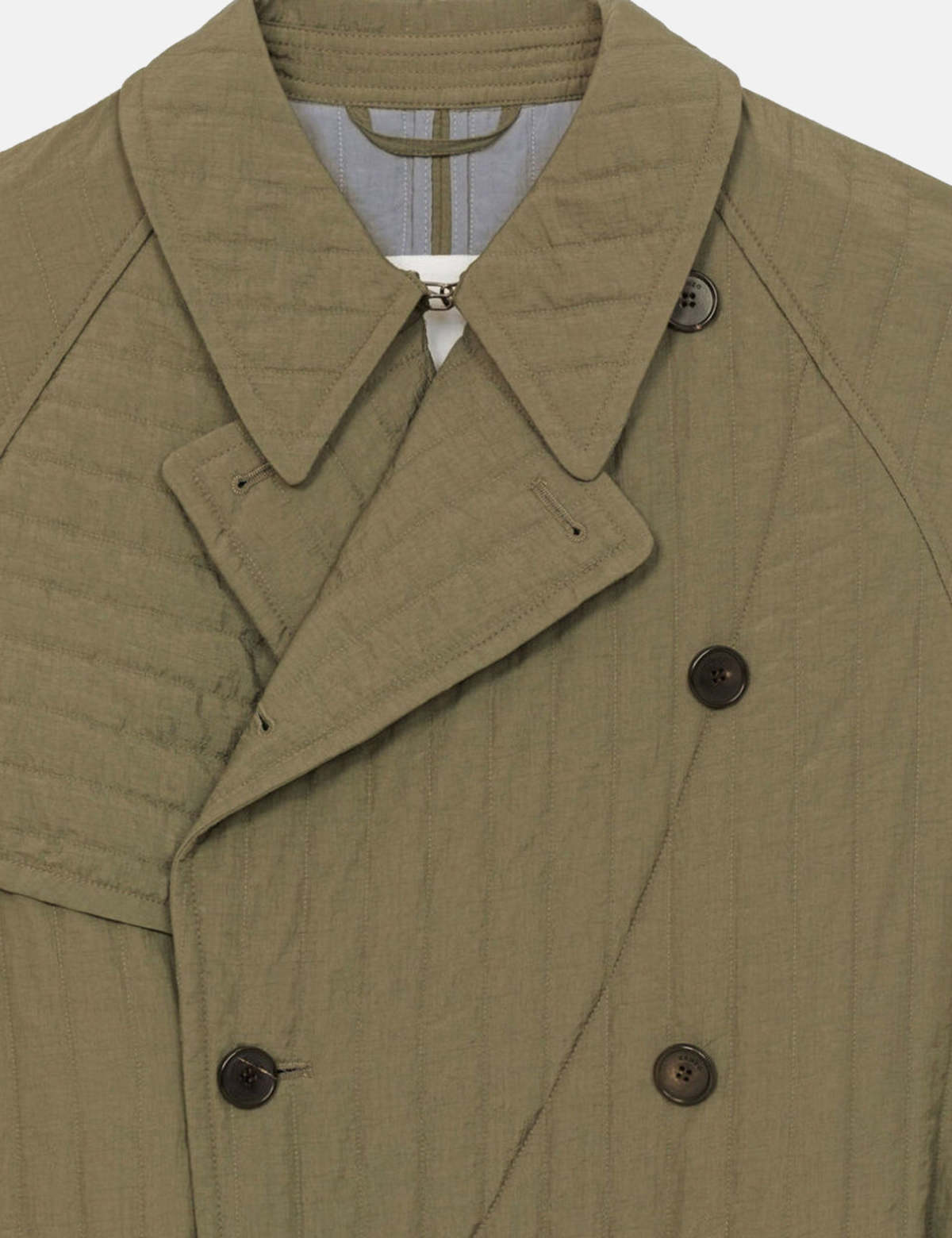 Kenzo Quilted Trench Coat - Bronze | Garmentory