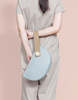 MATTER MATTERS Half Moon Clutch - Light Blue/Tan - Thumbnail 5