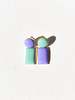 MATTER MATTERS Iris Drop Earrings - Mint/Lilac - Thumbnail 4