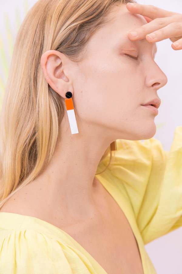 MATTER MATTERS York Drop Earrings - Orange