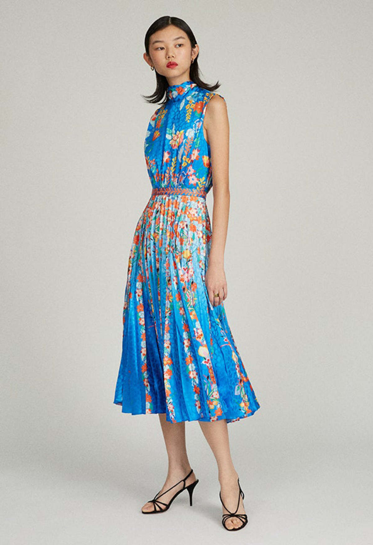 Saloni Fleur-E Dress - Sapphire Falls - Image 2 of 4