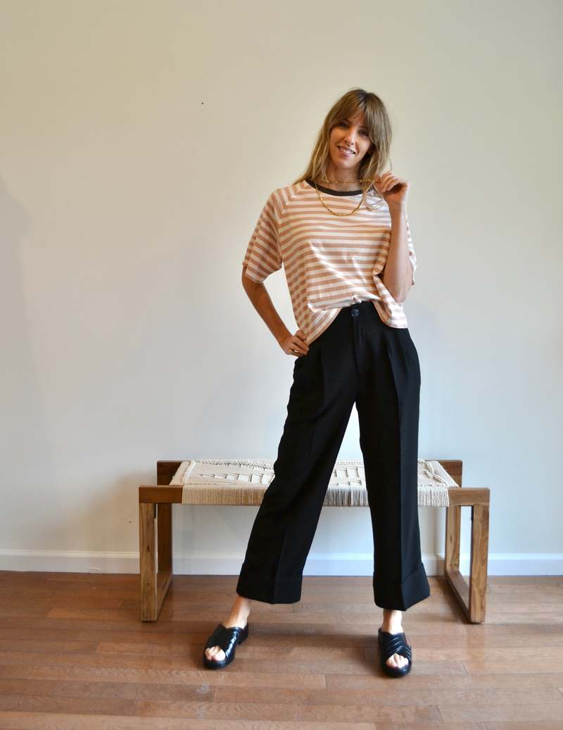 Ganni Drapey Structure Pants - Black | Garmentory 