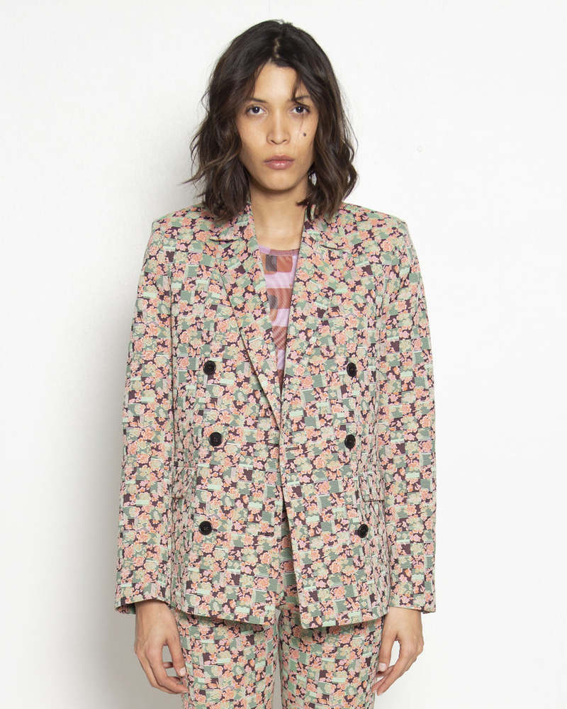 Henrik Vibskov Motif Blazer - Bright Flower Shower | Garmentory