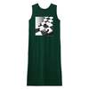 MATTER MATTERS Stairs / V back T shirt Dress - Dark Green - Thumbnail 4