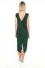 MATTER MATTERS Stairs / V back T shirt Dress - Dark Green - Thumbnail 5