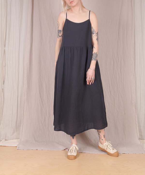 Hartford Rovita Linen Dress - Graphite | Garmentory