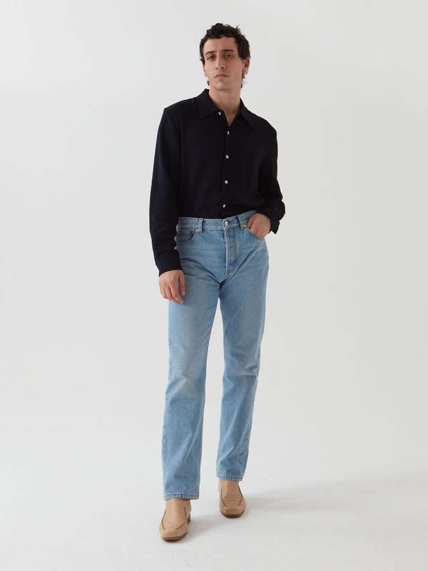 Séfr Rampoua Shirt - Navy | Garmentory