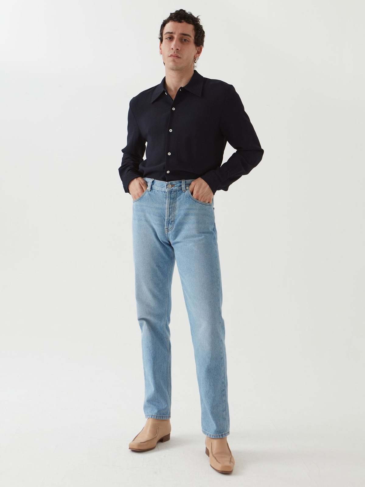 Séfr Rampoua Shirt - Navy | Garmentory