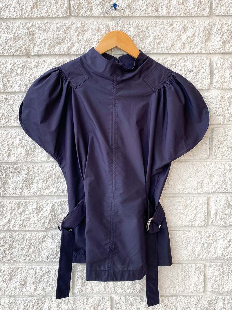 3.1 Phillip Lim - 3.1 phillip lim フリルブラウス ネイビー Jacquard Petal Sleeve Midi Dress – 3.1 Phillip Lim