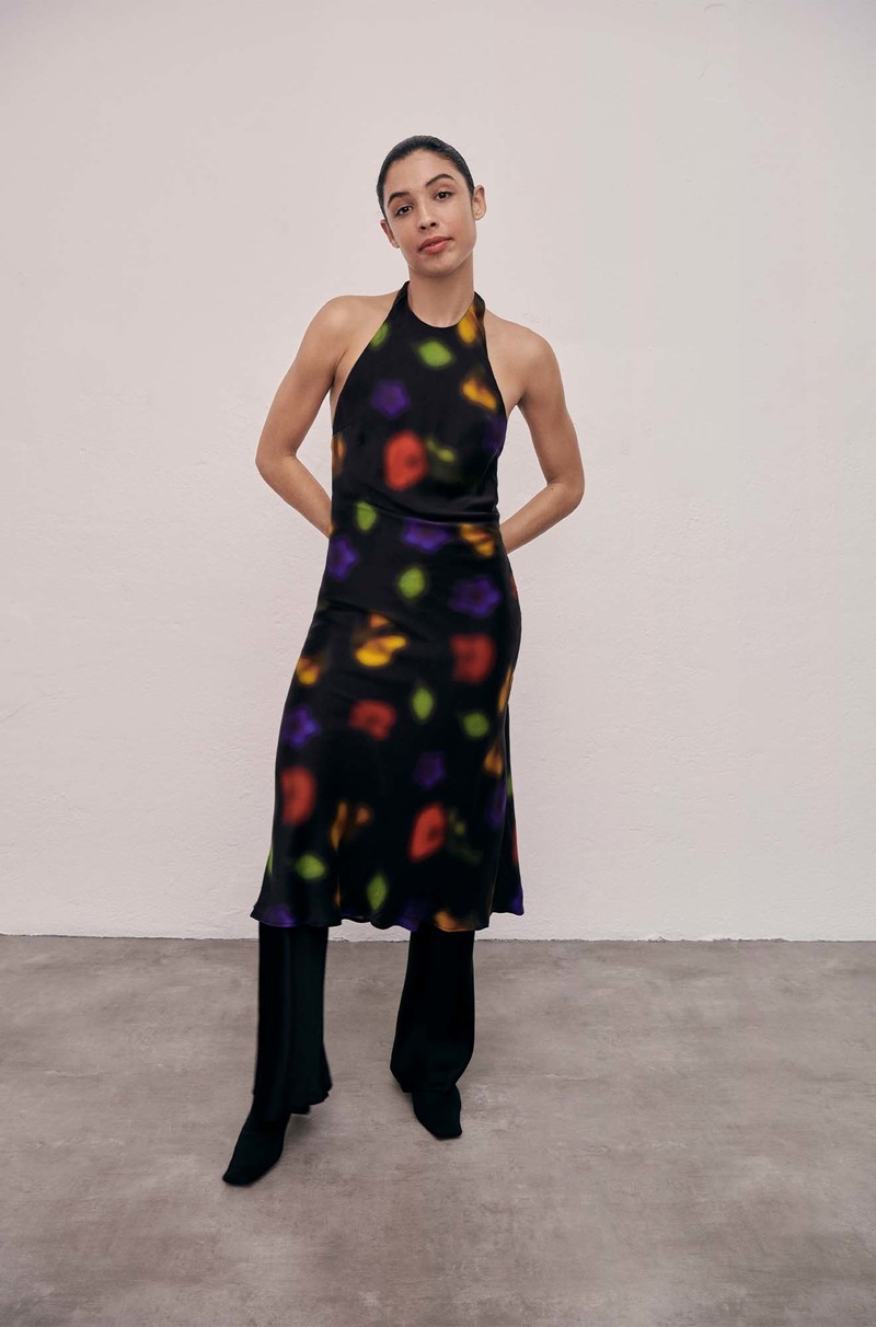 plum halter neck dress Jazmene Burgundy Halter Neck Wrap Mini Dress - US 10 main image 0