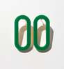 MATTER MATTERS Oval Earrings - Green Acrylic - Thumbnail 4