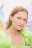 MATTER MATTERS Oval Earrings - Green Acrylic - Thumbnail 2