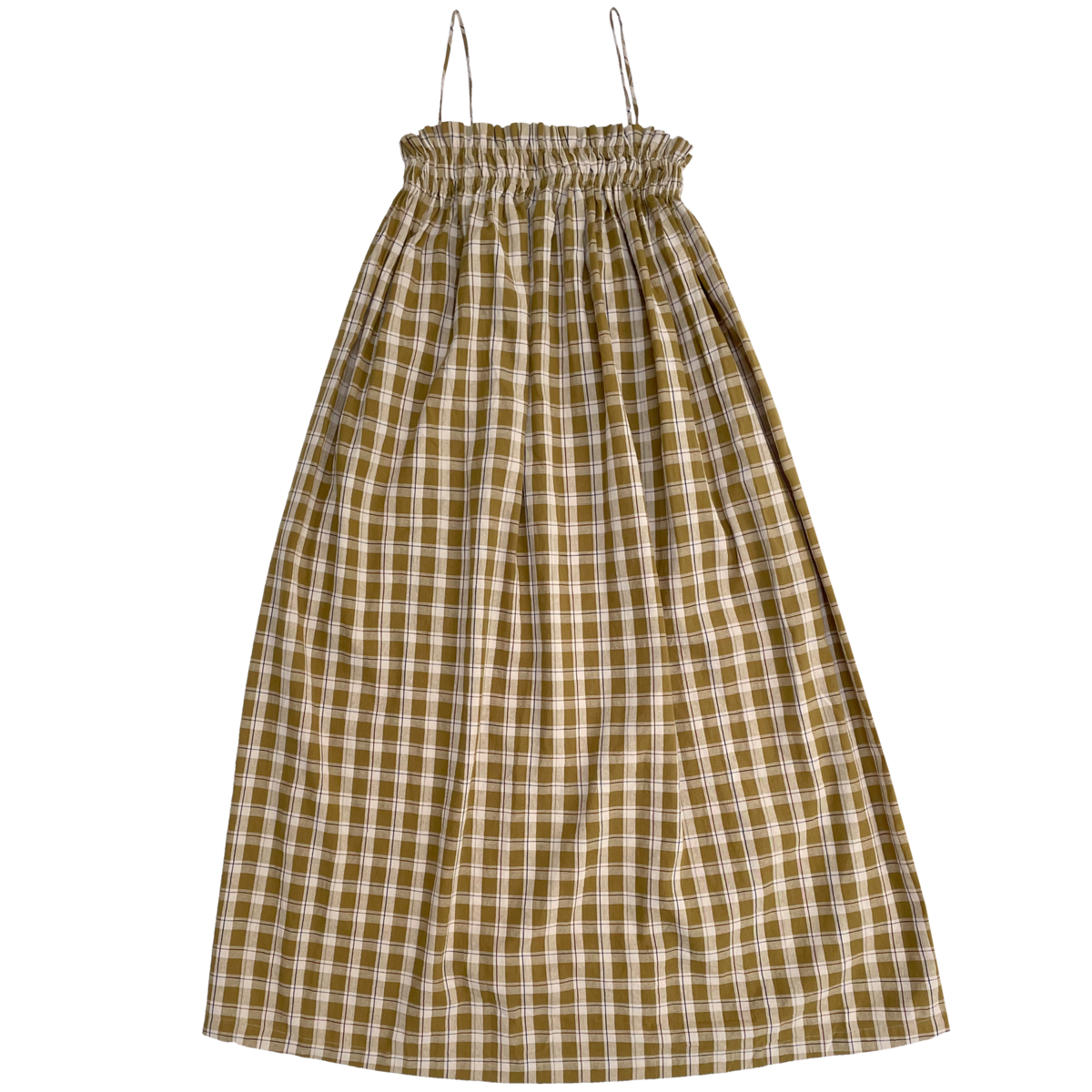 Ali Golden ELASTIC DRESS - OLIVE PLAID | Garmentory Ali Golden ELASTIC DRESS - OLIVE PLAID | Garmentory