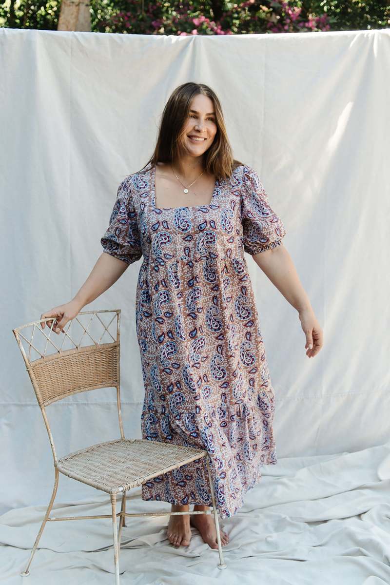 Rachel Pally Plus Rachel Pally Cotton Mae Dress Paisley Block Print