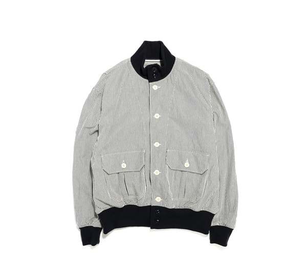 M _ (NAVY) Striped Seesucker Jacket (6111001) main image 1