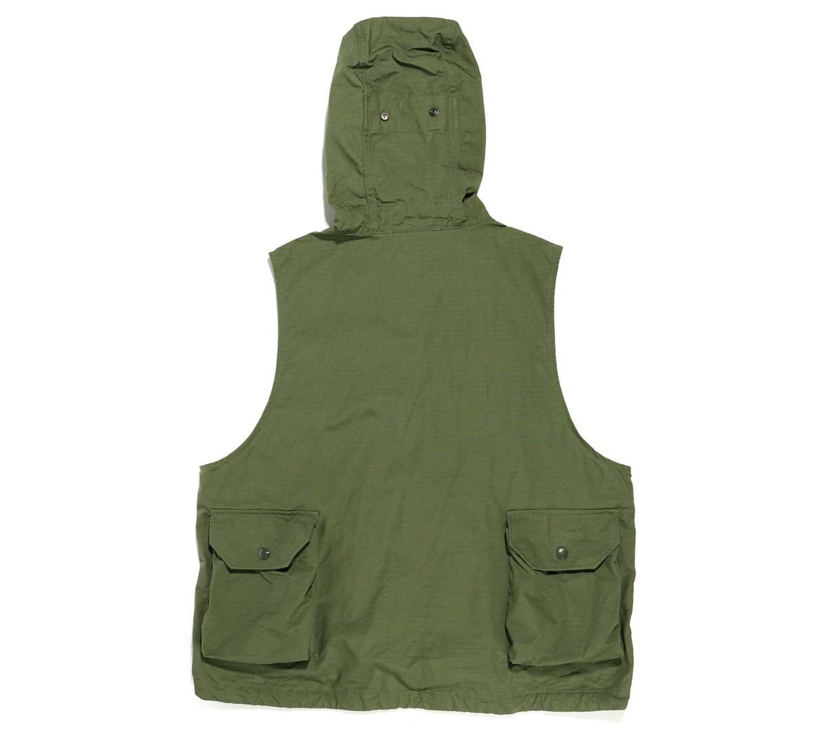 Engineered Garments Cotton Ripstop Field Vest - Olive | Garmentory