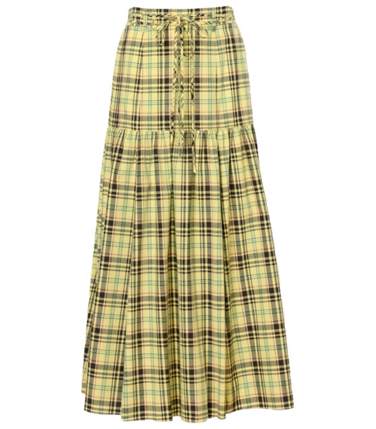Derek Lam Milly Belted Skirt - Yellow Multi - Image 1 of 5