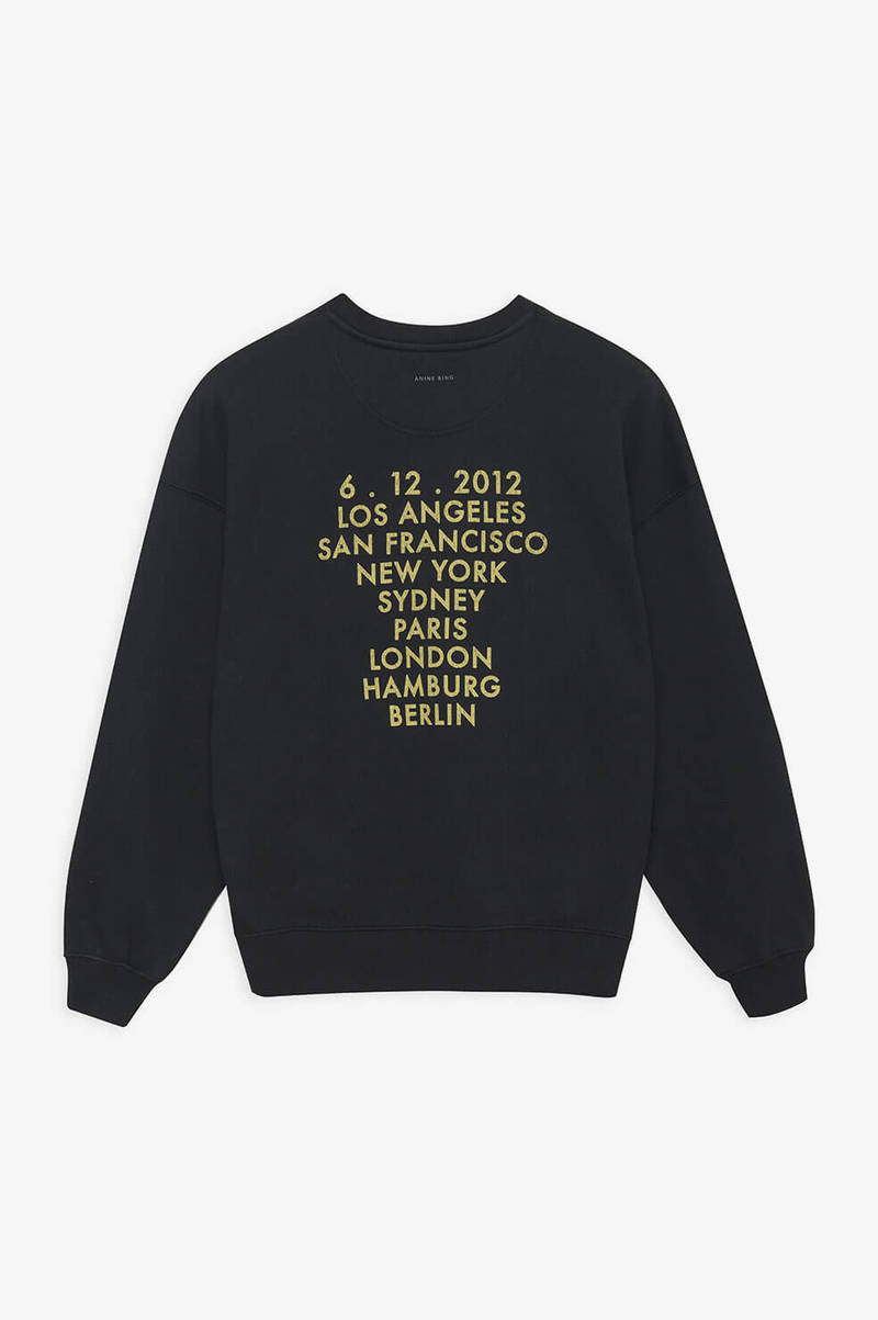 ANINE BING KENNY スウェット Anine Bing - Kenny Sweatshirt Gold Wings in Black – Blond Genius