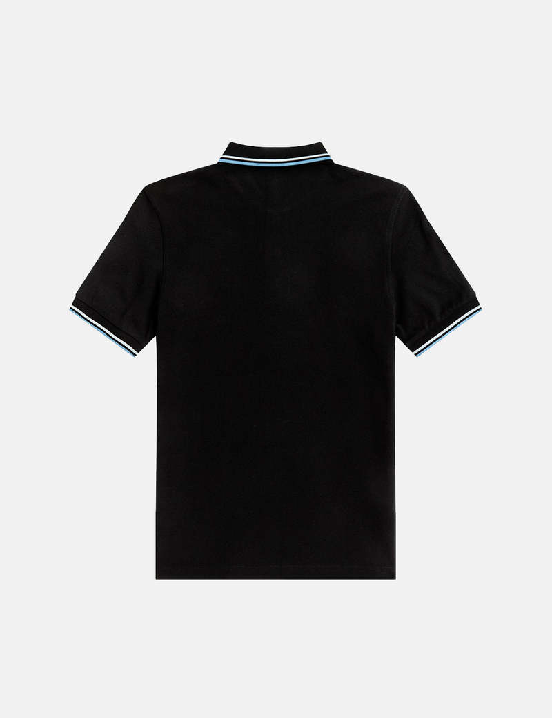 ◇FRED PERRY◇ Baseline Twin Tip T-Shirt795 AFPM2411588795 Fred Perry Twin Tipped Polo Shirt - Black/White/Sky | Garmentory