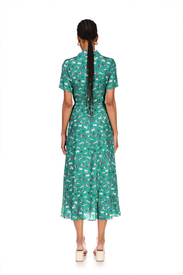 HVN Silk Long Maria Dress | Garmentory