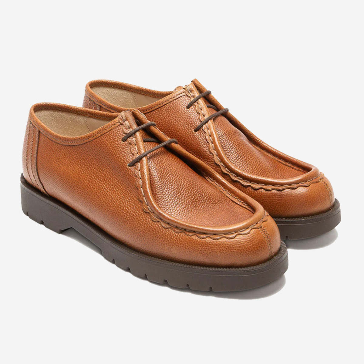 Kleman Padror G VGT Leather Tyrolean Shoes - Cognac - Image 3 of 5