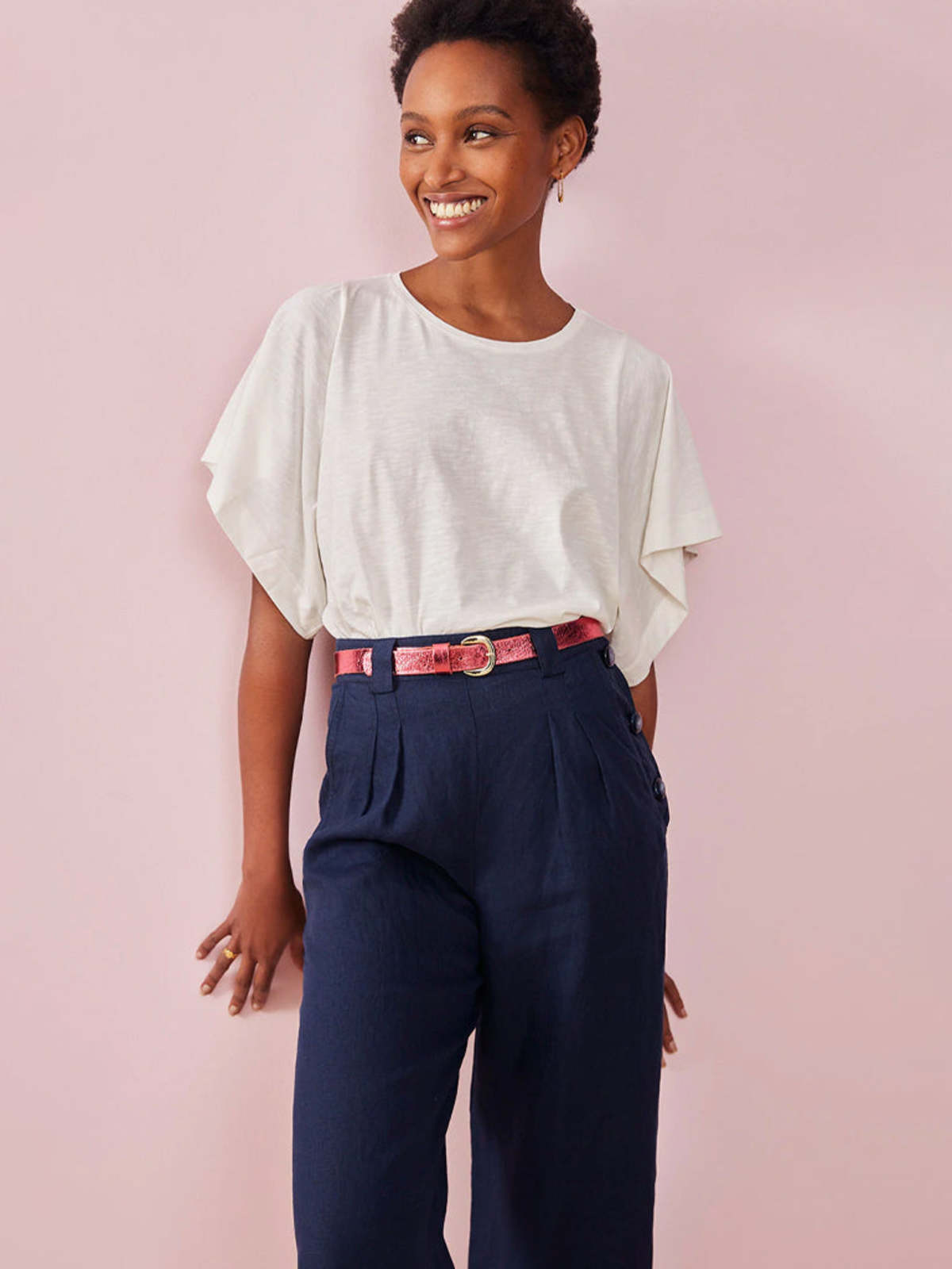 Des Petits Haus Takumi Trouser - Marine - Image 2 of 6