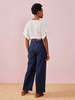 Des Petits Haus Takumi Trouser - Marine - Thumbnail 6