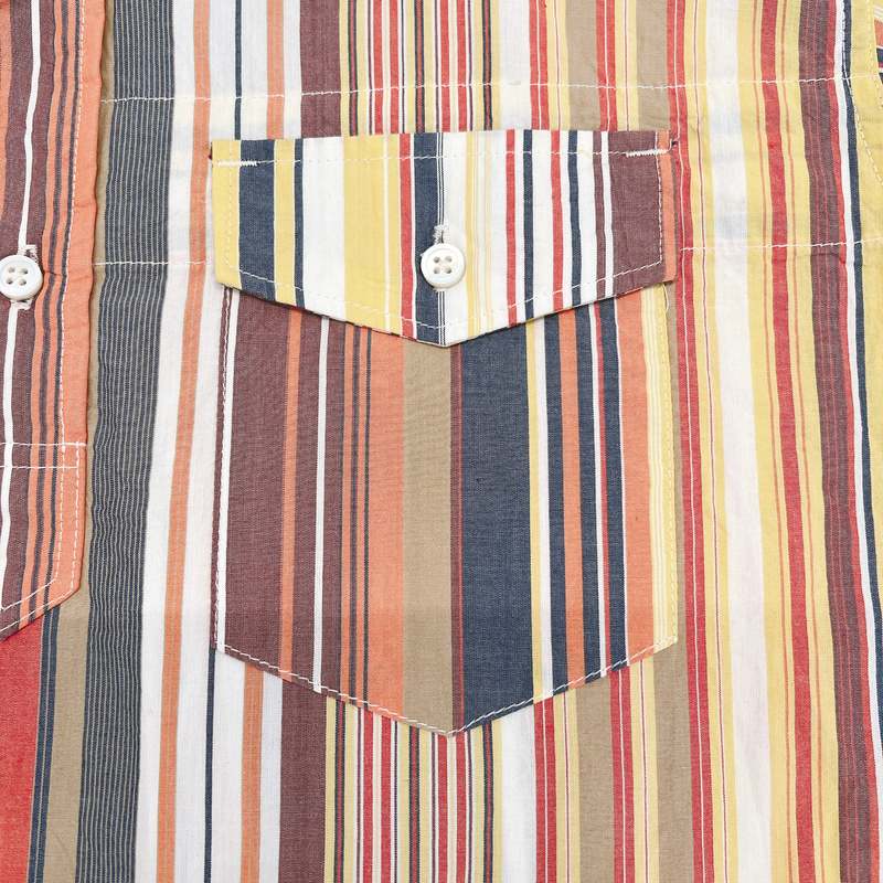 Engineered Garments Cotton Popover BD Shirt - Bright Multi