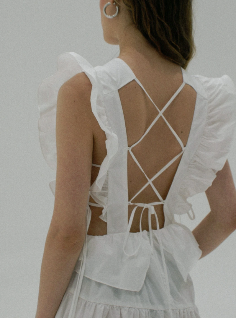 Allina Liu Camilla Dress - White