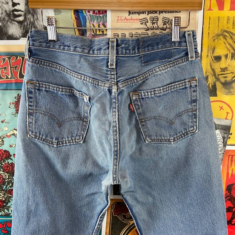 Vintage 1990s Levi Strauss 501 Chopped Denim Jeans Medium Wash on  Garmentory