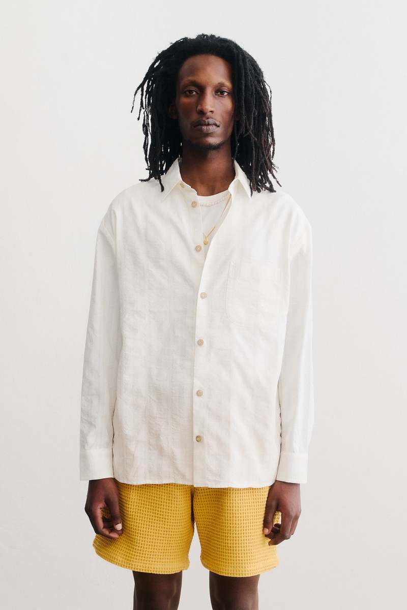 A Kind of Guise Gusto Shirt White Stripe