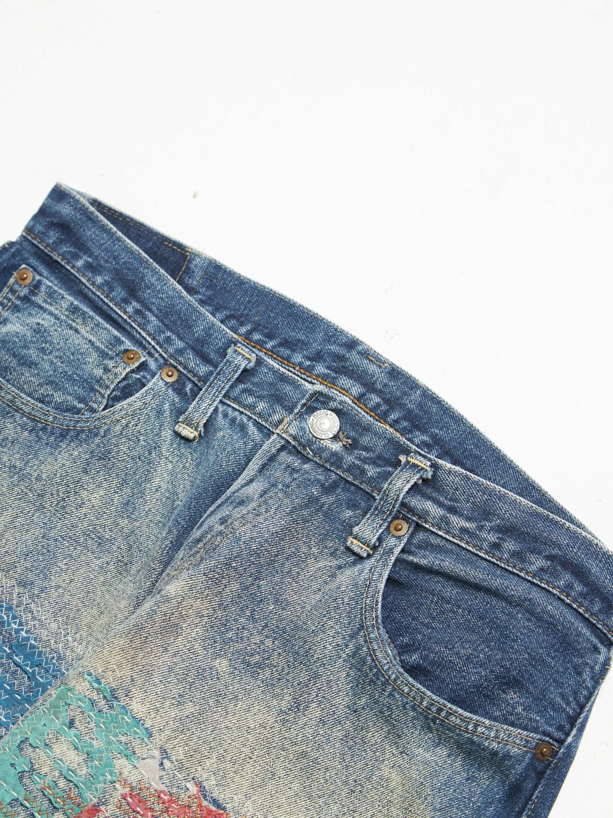Rifatto Boro Denim Jeans 刺し子襤褸デニムジーンズ