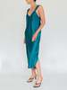 Silky Slip Dress - teal - Thumbnail 2