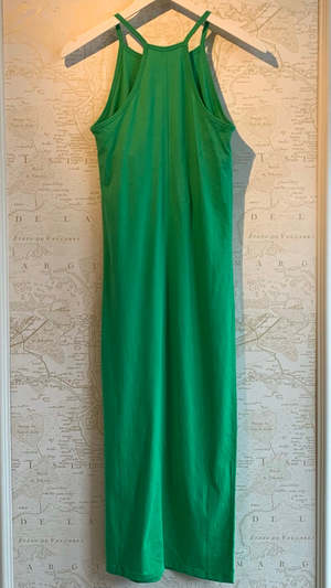 zara green cami dress NEW Zara Green Polka Dots Sleeveless Cami Camisole Midi Tank Wrap Dress Size M